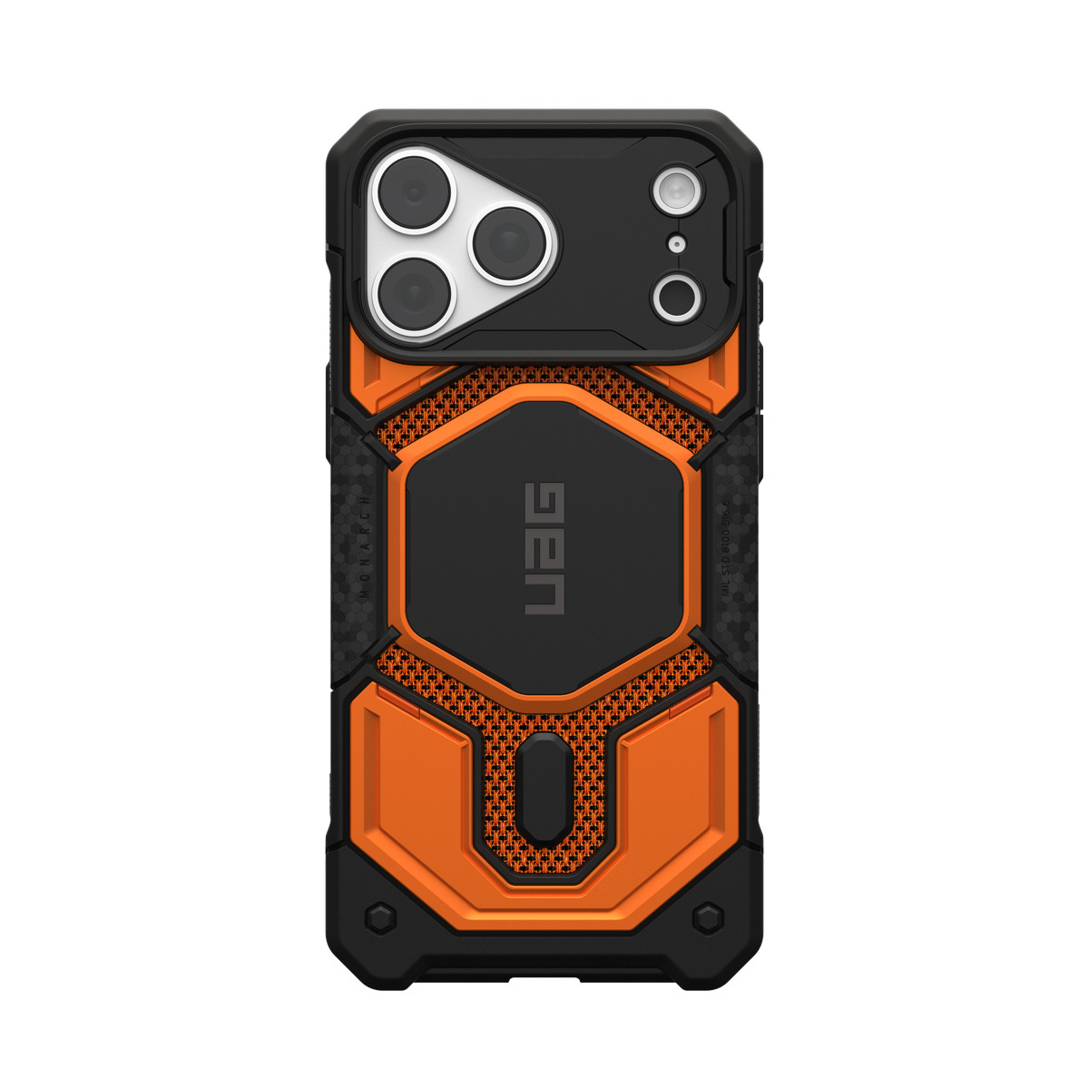 Urban Armor Gear Monarch Pro Kevlar custodia per cellulare 17,5 cm (6.9) Cover Nero, Arancione