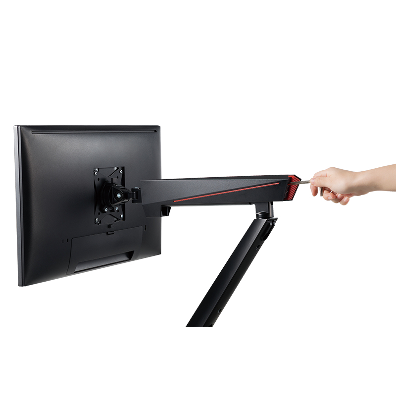 LogiLink Befestigungskit - einstellbarer Arm - f�r Monitor - Kunststoff, Aluminium, Stahl - Bildschirmgr��e: 43.2-81.3 cm (17-32)