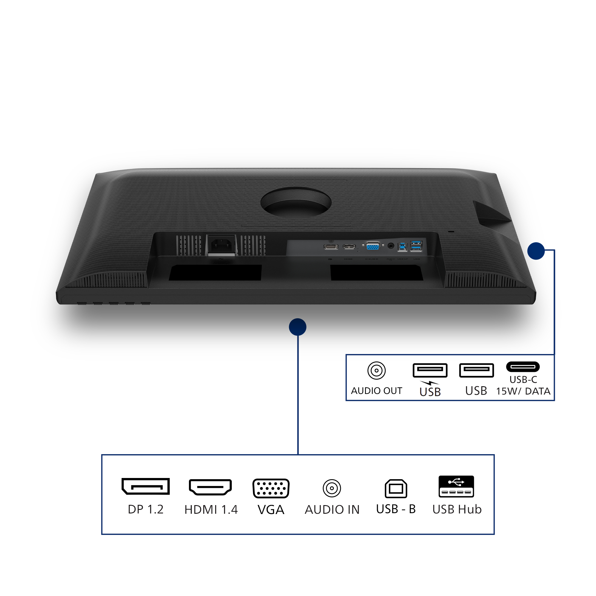 Philips 3000 series 24B2N3200D/00 �cran plat de PC 61,2 cm (24.1) 1920 x 1200 pixels WUXGA LCD Noir