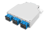 DIGITUS LWL-Hutschienenbox, OS2, best�ckt, mit SC-Adapter und Pigtail