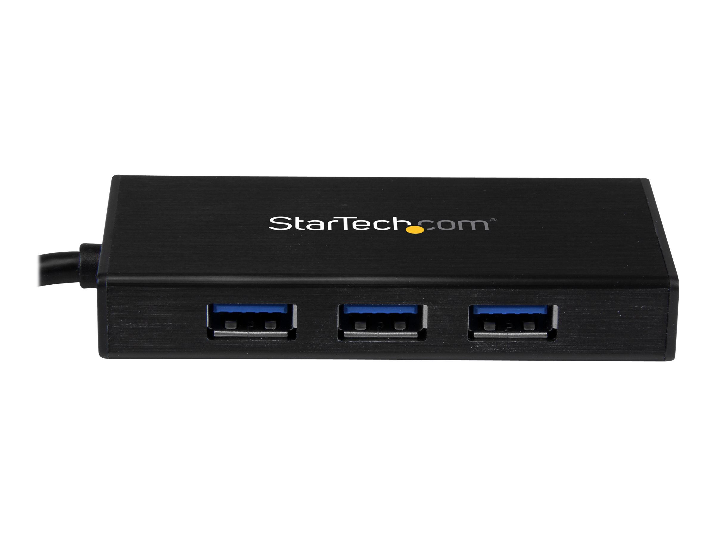 StarTech.com HB30C3A1GEA2 - StarTech.com Hub Adaptador USB-C con Ethernet  de 3 Puertos USB-A - Red Ethernet Gigabit RJ45 - USB 3.0 5Gbps - Alimentado  por el Bus - Cable de 30cm 