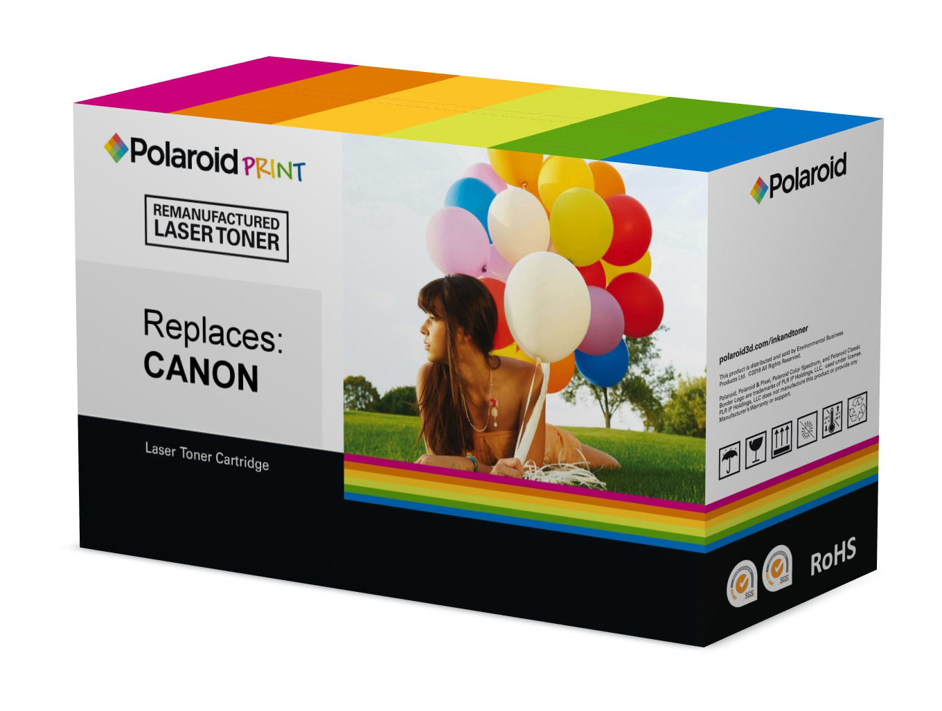 Polaroid Cyan - kompatibel - Tonerpatrone (Alternative zu: Canon 055C)