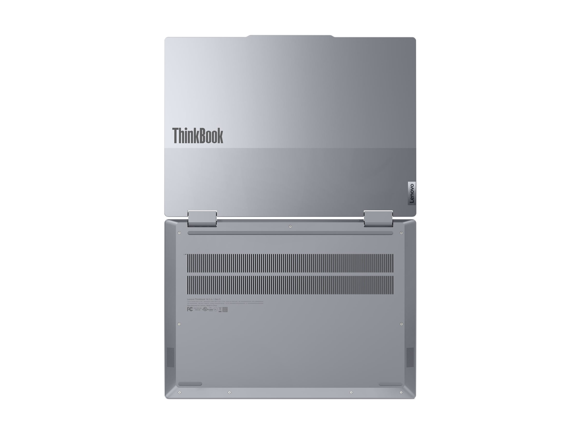 Lenovo ThinkBook 14 2-in-1 G5 IAU Intel Core Ultra 5 225U H�brido (2-en-1) 35,6 cm (14) Pantalla t�ctil WUXGA 32 GB DDR5-SDRAM 512 GB SSD Wi-Fi 6E (802.11ax) Windows 11 Pro Alem�n Gris