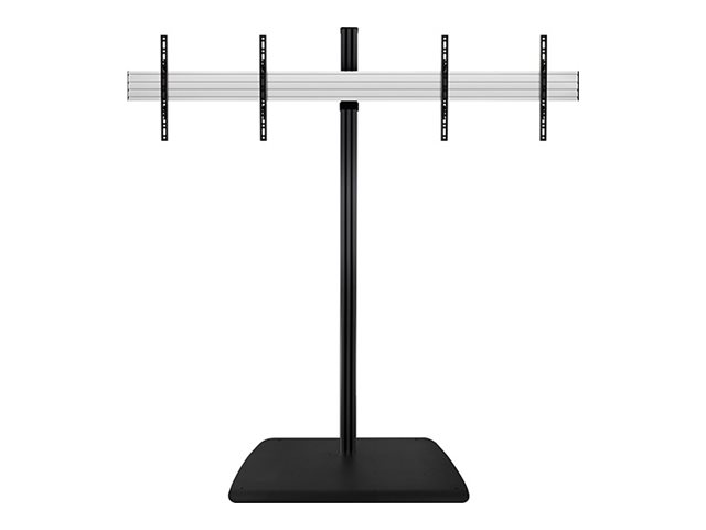 B-TECH System X BTF845 - Aufstellung - f�r 2 LCD-/Plasma-Konsolen - universal - Stahlbasis - Schwarz (47-55)