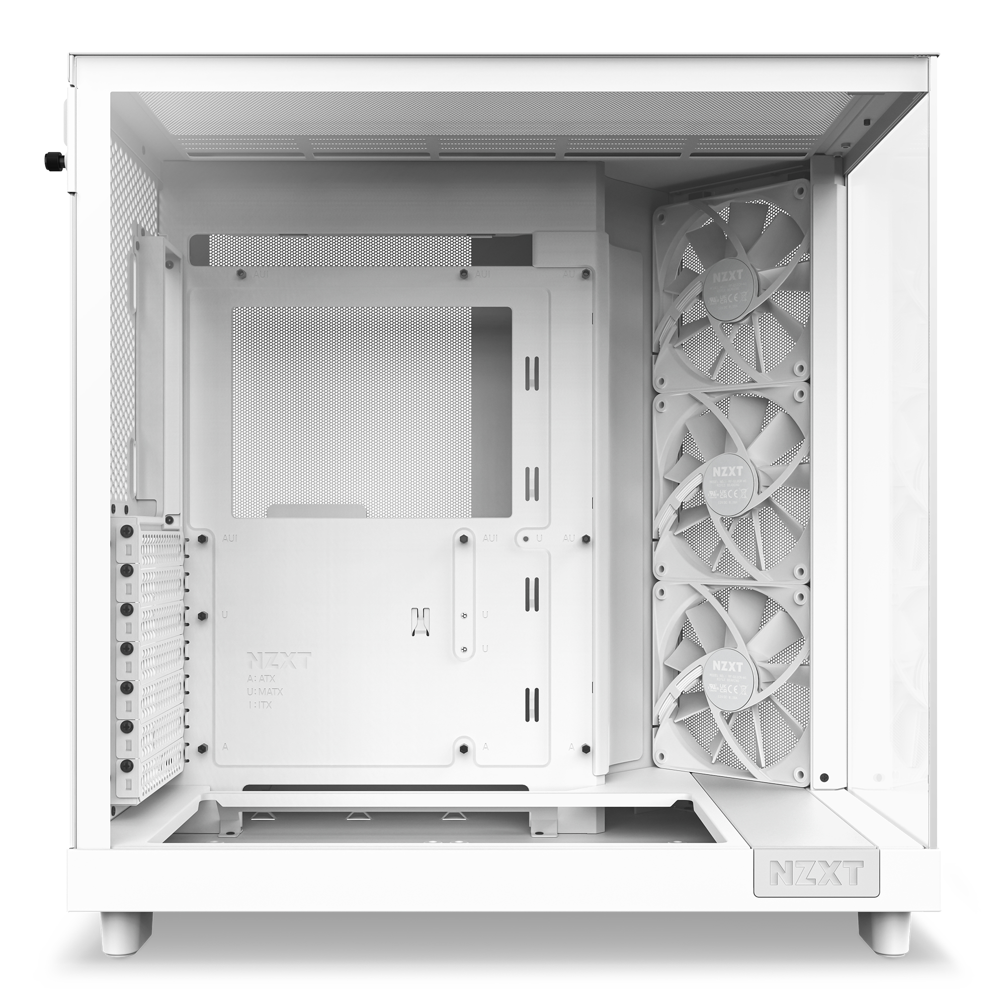NZXT H series H6 Flow - Mid tower - ATX - Seitenteil mit Fenster (geh�rtetes Glas)