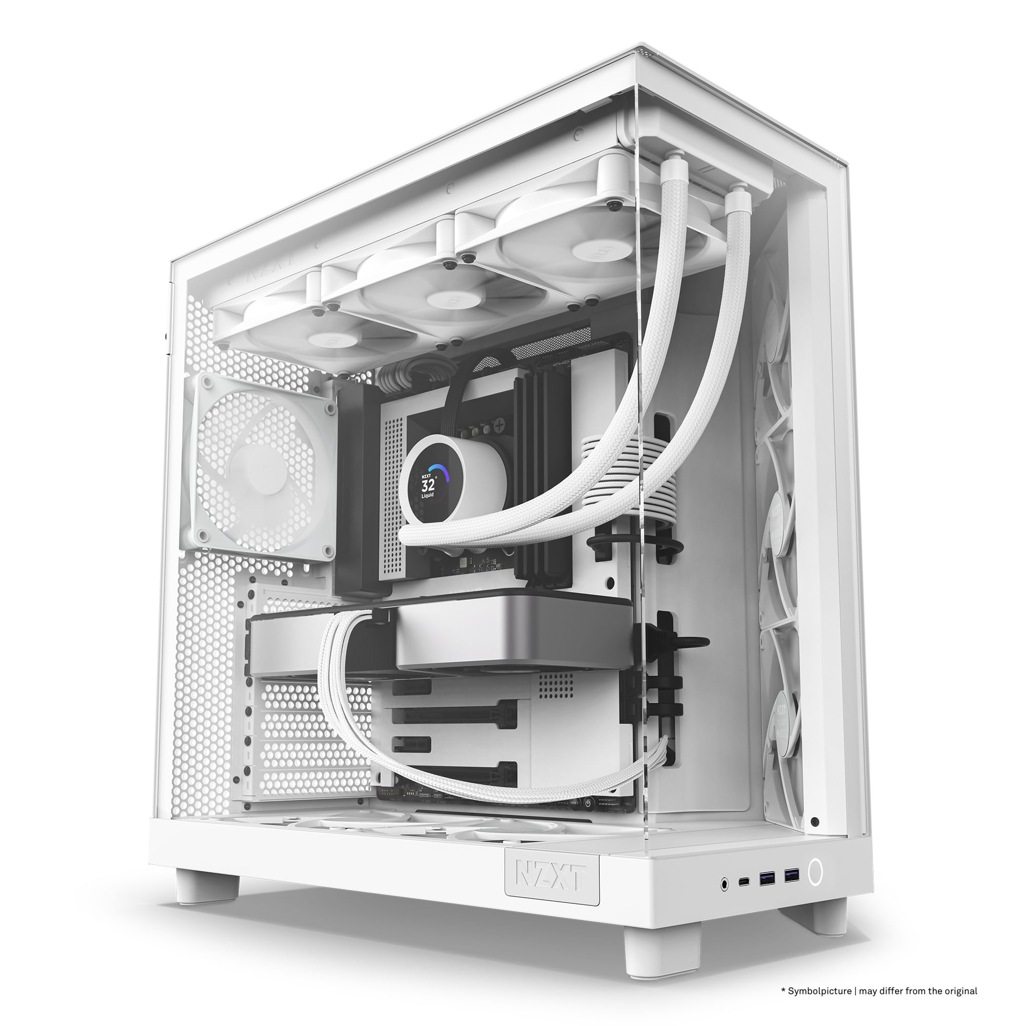 NZXT H series H6 Flow - Mid tower - ATX - Seitenteil mit Fenster (geh�rtetes Glas)