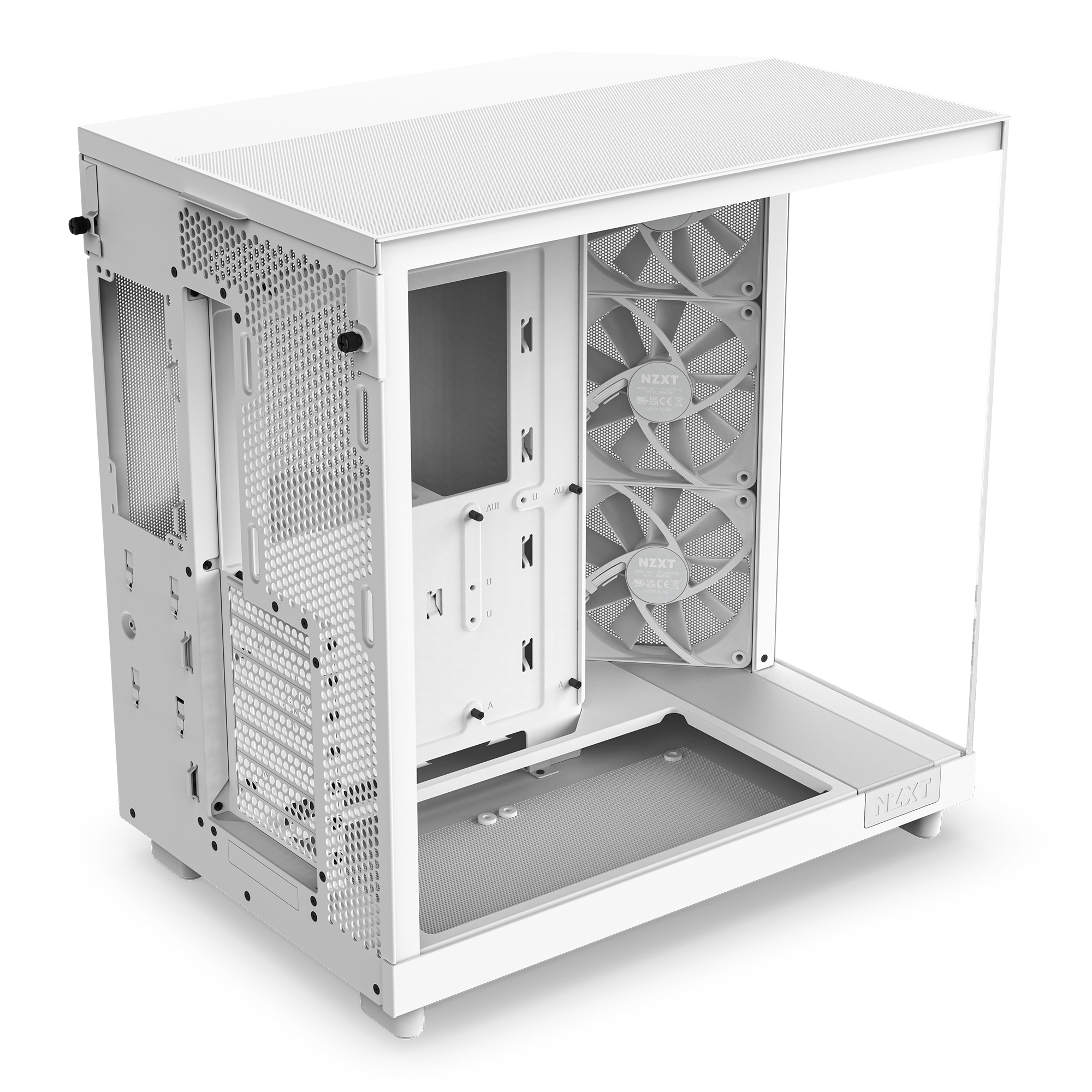 NZXT H series H6 Flow - Mid tower - ATX - Seitenteil mit Fenster (geh�rtetes Glas)