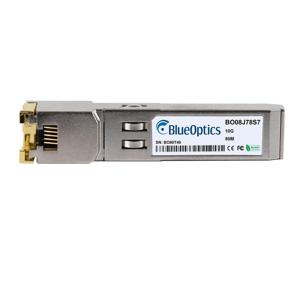 BlueOptics SFP-10G-RJ45-80M-JU-BO modulo del ricetrasmettitore di rete Rame 10000 Mbit/s SFP+