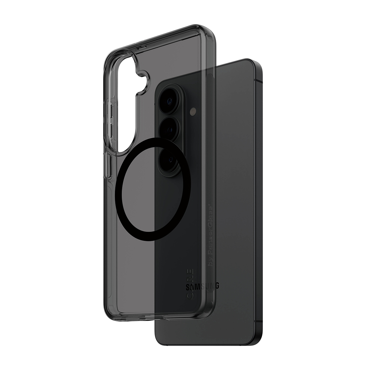 PanzerGlass CARE by � Smokey Case w. Black Qi Samsung Galaxy S26 funda para tel�fono m�vil Negro