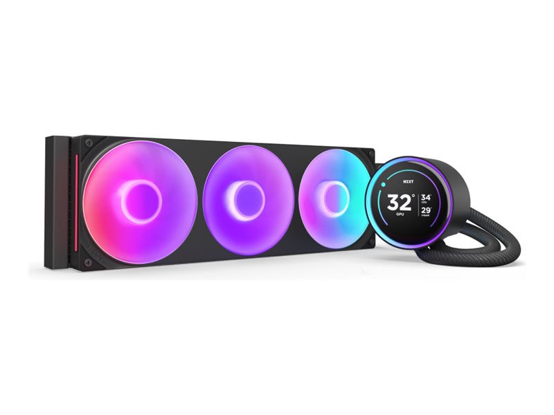 NZXT Kraken Elite 360 RGB Processeur Refroidisseur de liquide tout-en-un 12 cm Noir 1 pi�ce(s)
