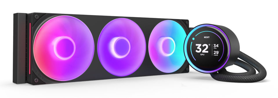 NZXT Kraken Elite 360 RGB Processeur Refroidisseur de liquide tout-en-un 12 cm Noir 1 pi�ce(s)