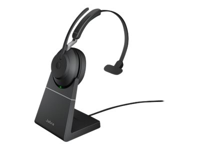 Jabra Evolve2 65, UC Mono Auriculares Inalmbrico Diadema Oficina/Centro de llamadas USB Tipo C Bluetooth Negro