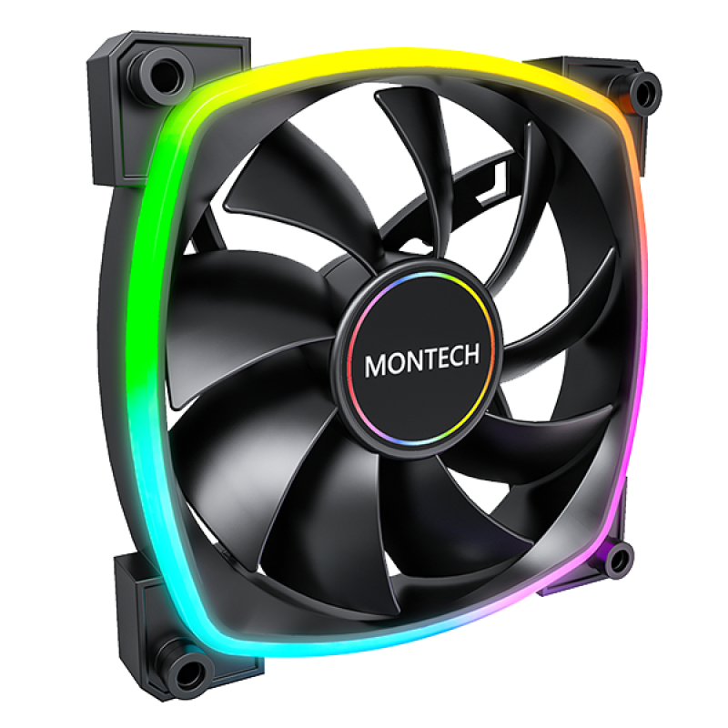 MONTECH AX140 PWM 140x140x25 schwarz 140 mm - 27,9 dB - 1.600 rpm