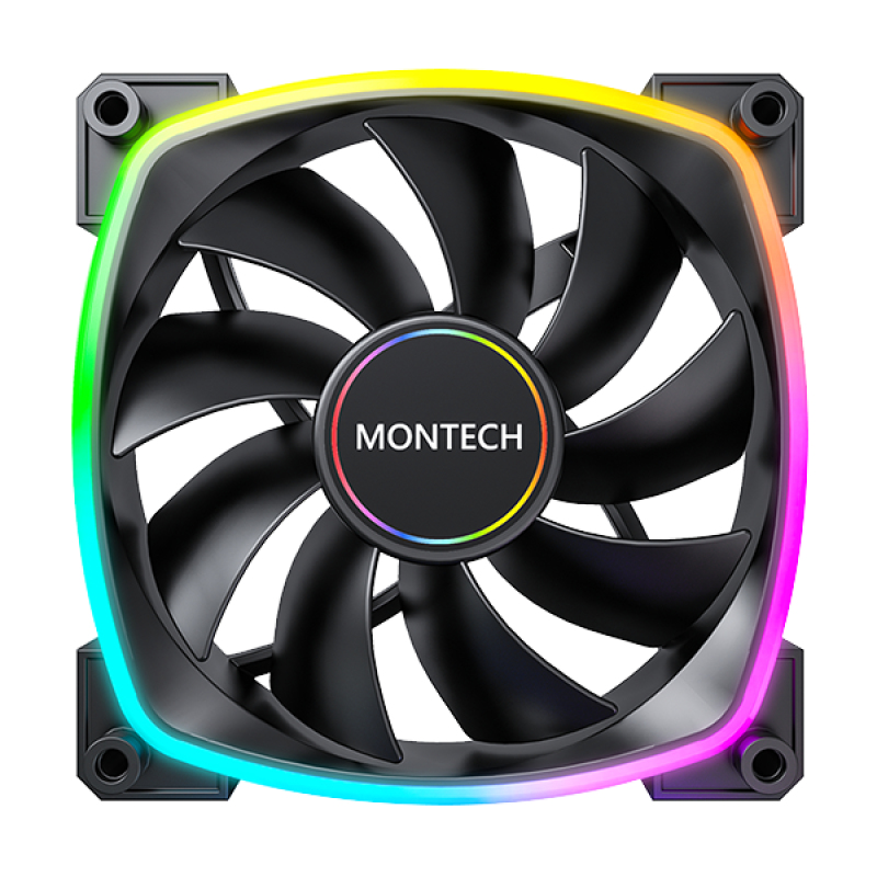 Montech AX140 PWM Carcasa del ordenador Ventilador 14 cm Negro 1 pieza(s)