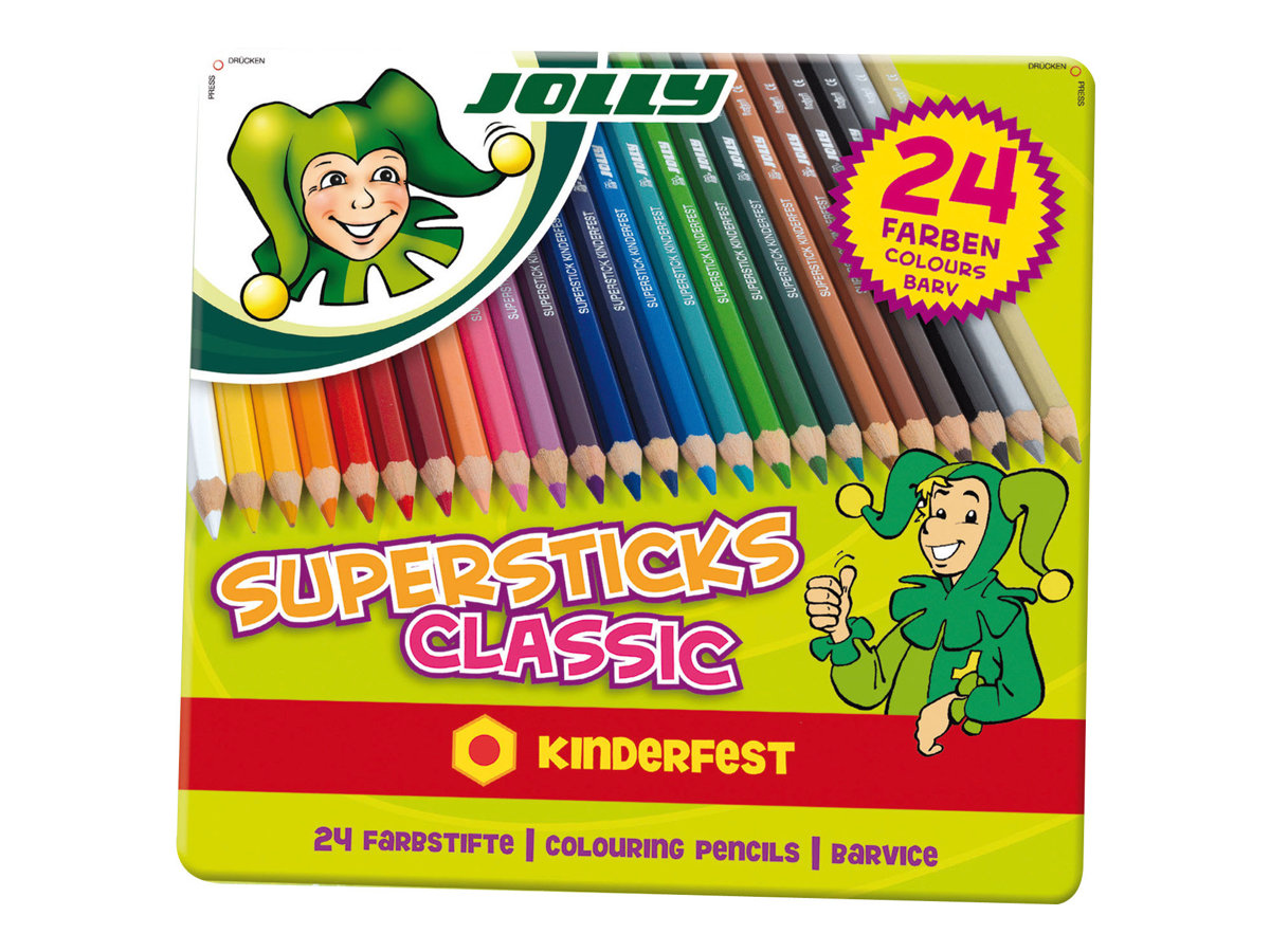 Sax 24 JOLLY SUPERSTICKS CLASSIC KINDERFEST Buntstifte farbsortiert