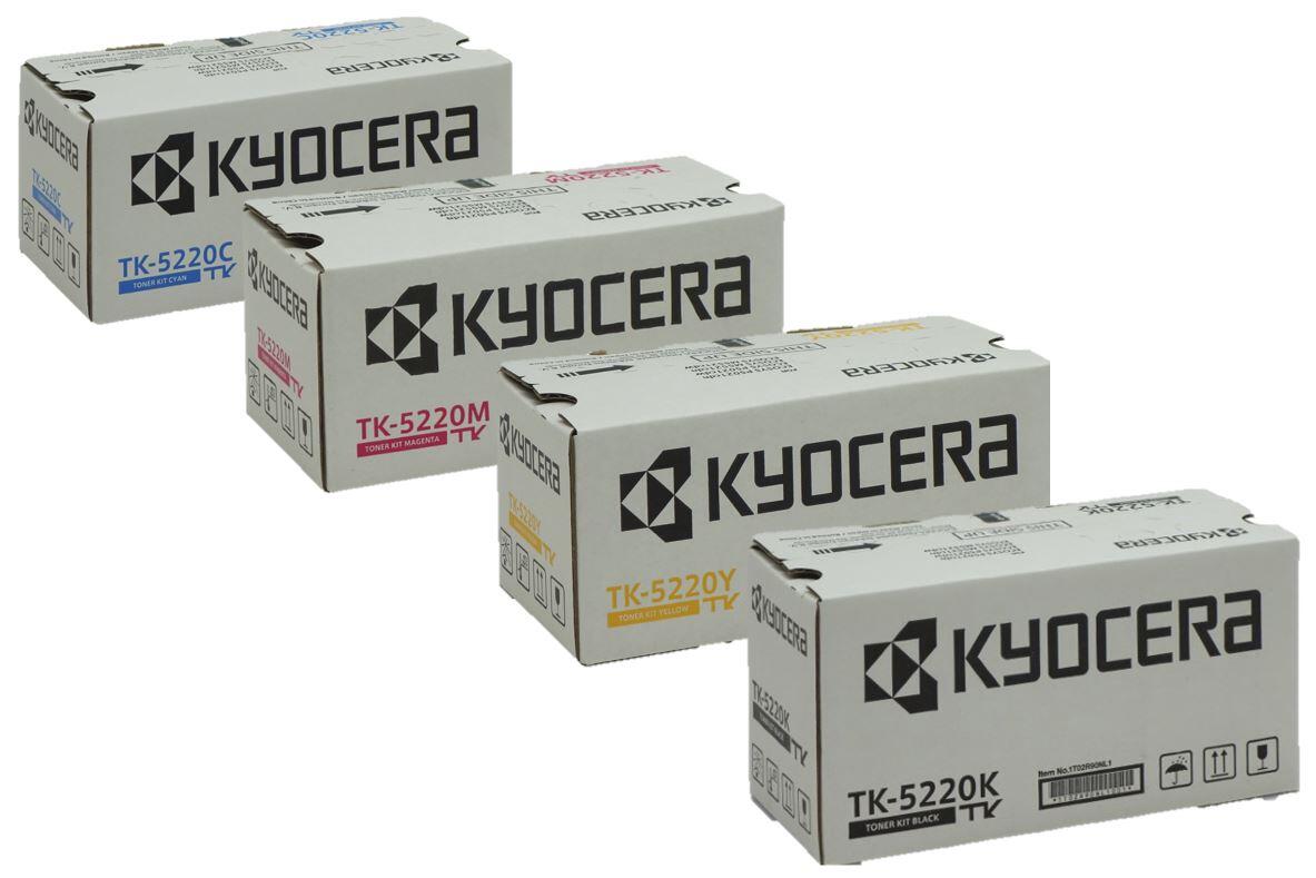 Kyocera Original TK-5220 Toner - 4er Multipack cyan magenta gelb schwarz - Original - Tonereinheit