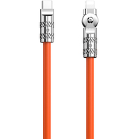 Dudao L24CL USB-C to angled Lightning cable 30W 180 rotation orange - Kabel - Digital/Daten