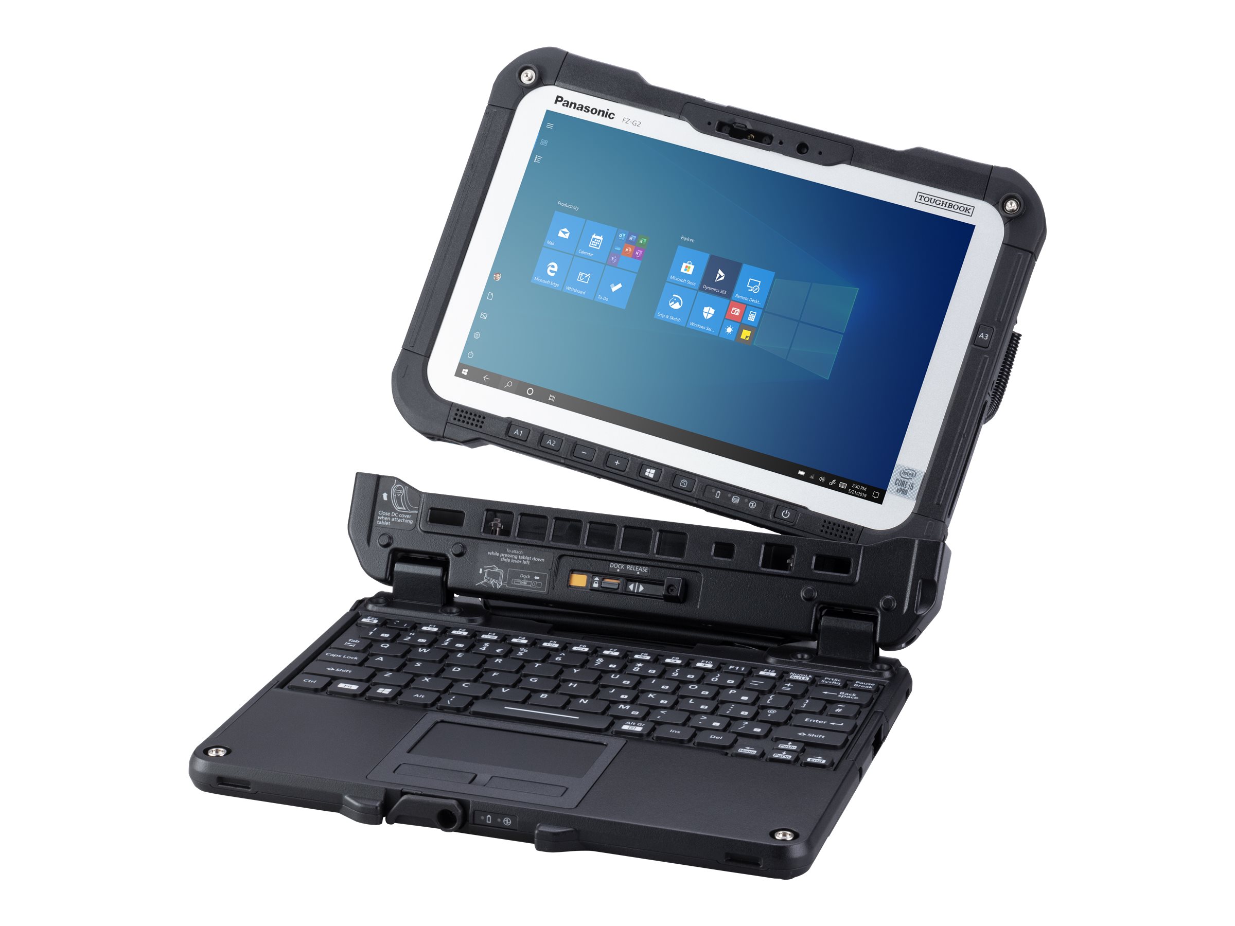 Panasonic Toughbook G2 512 GB 25,6 cm (10.1) Intel Core i5 16 GB Wi-Fi 6 (802.11ax) Windows 10 Negro