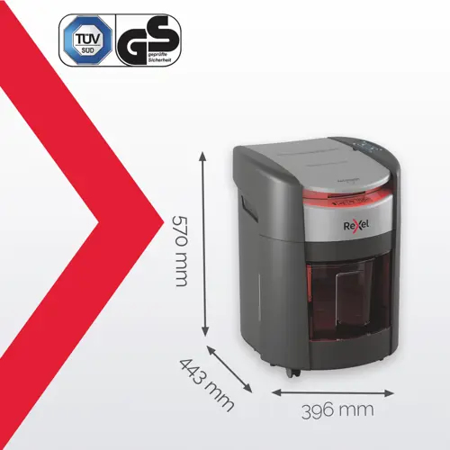 Rexel ShredMax AutoFeed+ 150M automatic paper shredder P5 15-litre waste