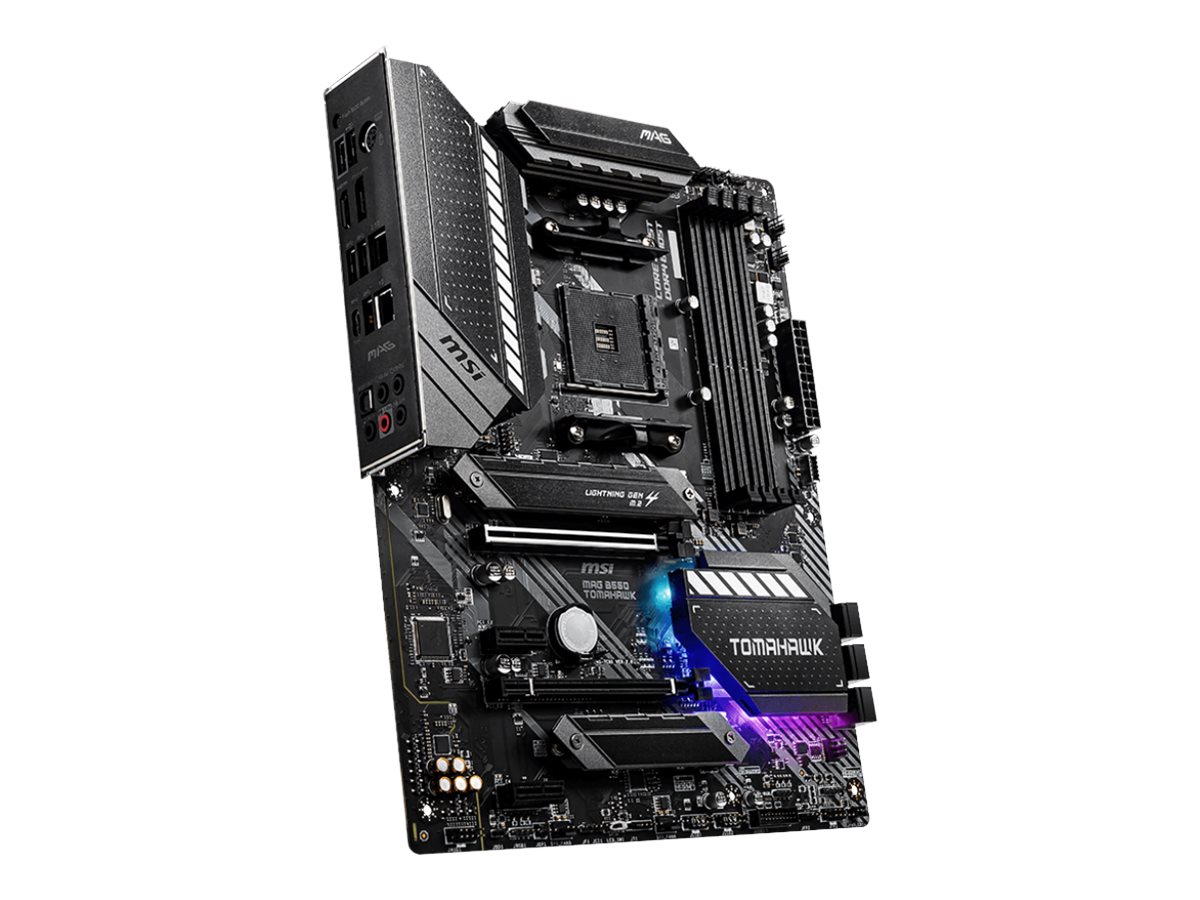 MSI MAG B550 TOMAHAWK - Motherboard - ATX - Socket AM4 - AMD B550 Chipsatz - USB-C Gen2, USB-C Gen1, USB 3.2 Gen 1, USB 3.2 Gen 2 - Gigabit LAN, 2.5 Gigabit LAN - Onboard-Grafik (CPU erforderlich)