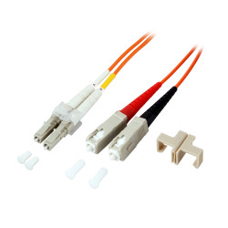 EFB Elektronik O3061.0,5 cavo a fibre ottiche 0,5 m LC SC OM1 Arancione