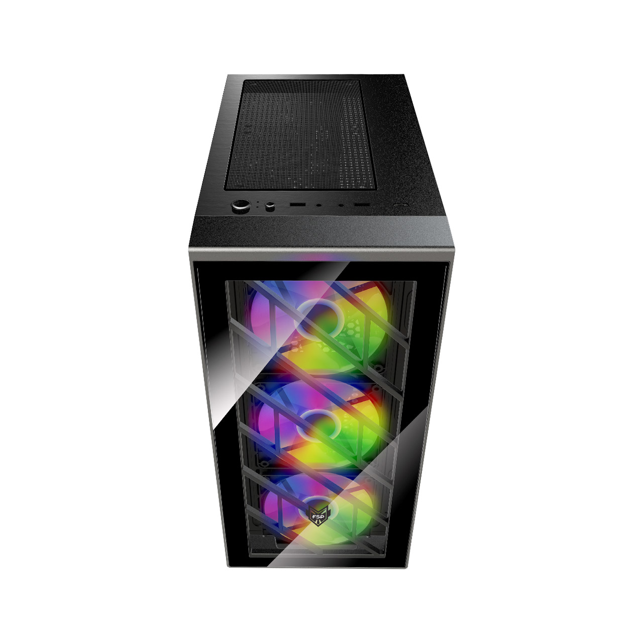 FSP Fortron ATX Midi Tower CMT192, 4 x fix.RGB fan