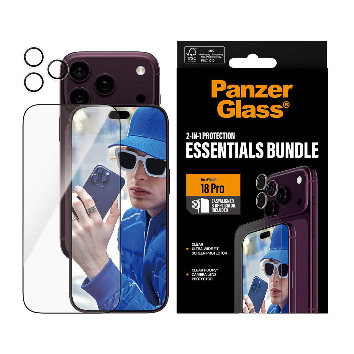 PanzerGlass PG 2-in-1 Essentials Bundle iPhone 2026