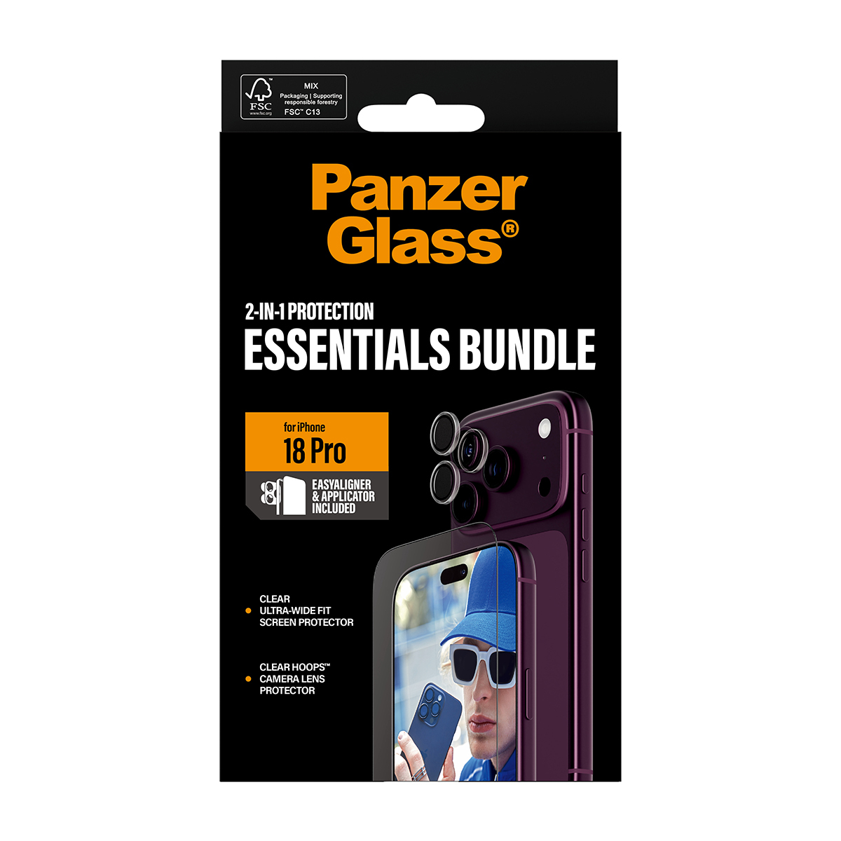 PanzerGlass PG 2-in-1 Essentials Bundle iPhone 2026