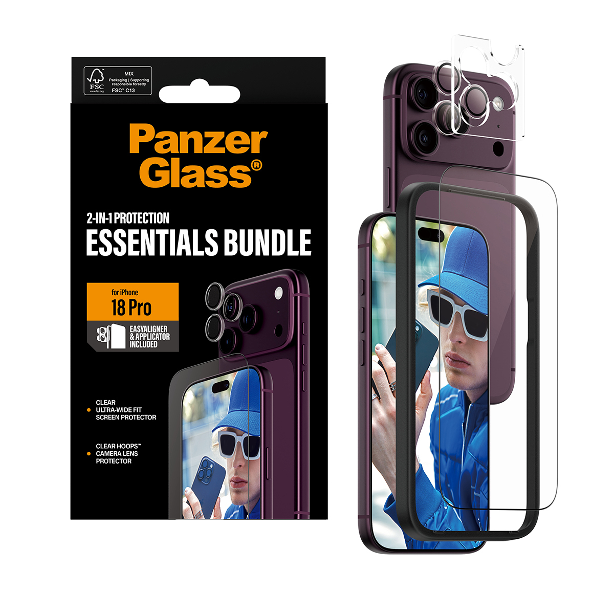 PanzerGlass PG 2-in-1 Essentials Bundle iPhone 2026