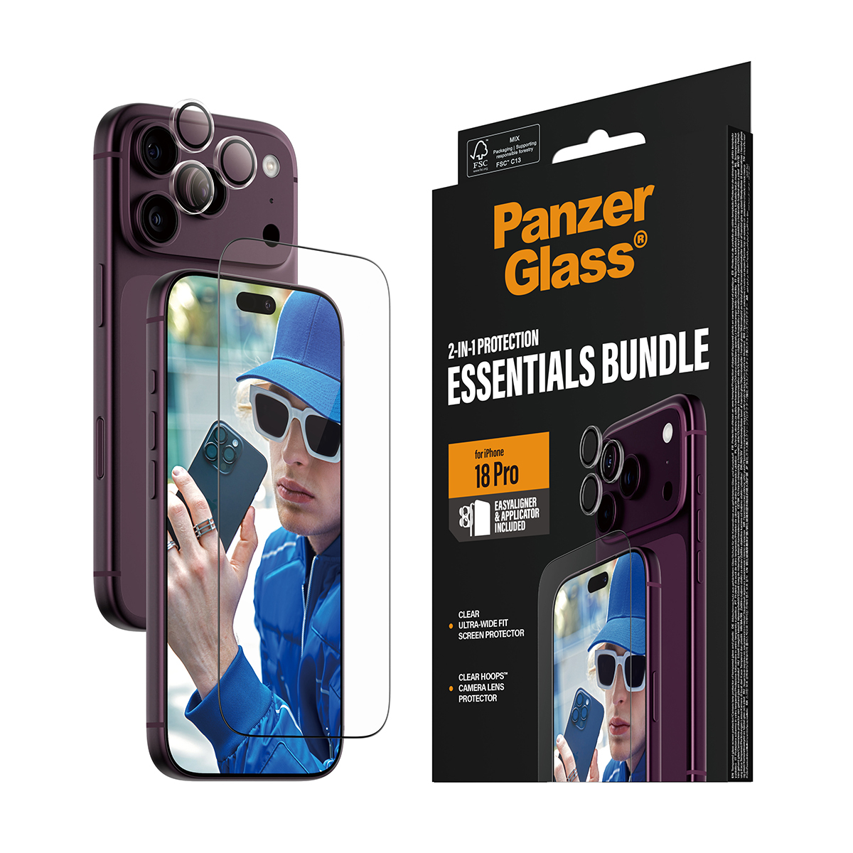 PanzerGlass PG 2-in-1 Essentials Bundle iPhone 2026