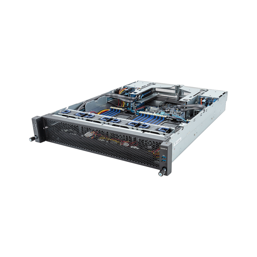 Gigabyte E283-SS90 rev. AAV1 Rack Server Dual Sockel 4677 E283-S90-AAV1 - Server - Serial Attached SCSI (SAS)