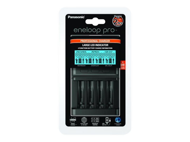 Panasonic BQ-CC65E Rundzellen-Ladegert NiMH Micro AAA Mignon AA - Ladegert - Nickel-Metallhydrid (NiMH)