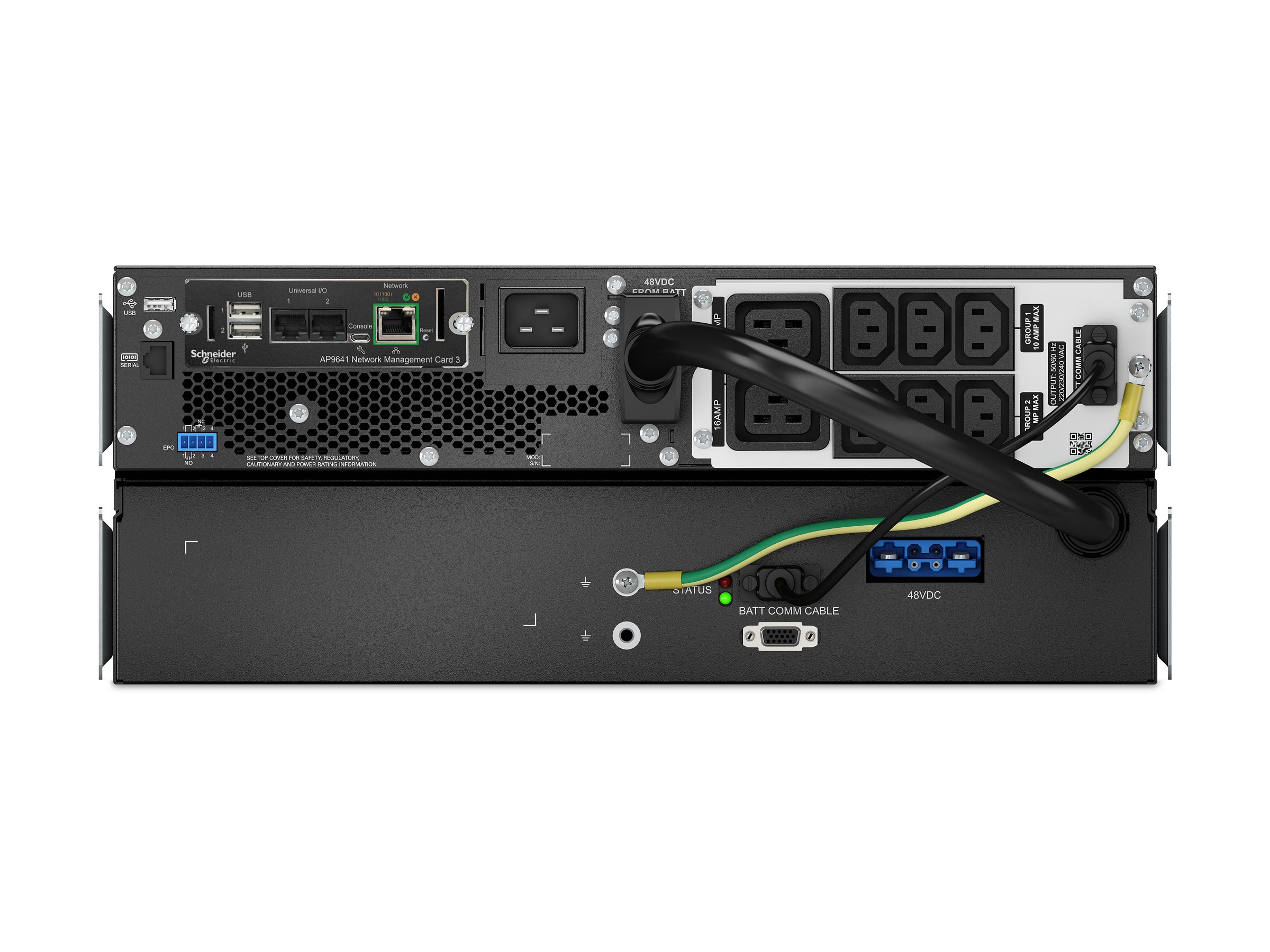 APC SRTL2200RM4UXLI-NC gruppo di continuit� (UPS) Doppia conversione (online) 3 kVA 1980 W 8 presa(e) AC
