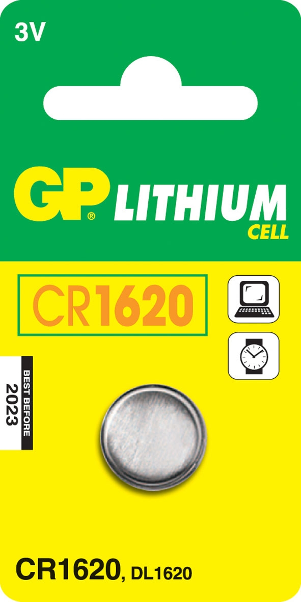 GP Pila de Botón de Litio - CR1620