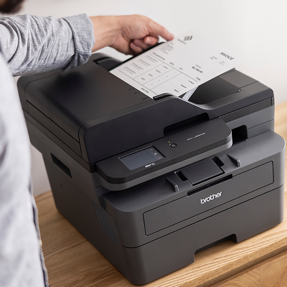 Brother MFC-L2860DW - Multifunktionsdrucker - s/w - Laser - A4/Legal (Medien) - bis zu 34 Seiten/Min. (Kopieren) - bis zu 34 Seiten/Min. (Drucken) - 250 Blatt - 33.6 Kbps - USB 2.0, LAN, Wi-Fi(n) (MFCL2860DWRE1)