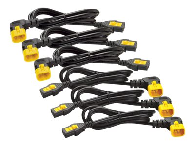 APC C13 - C14 (90 Deg), 1.8m, 6-pack Noir, Jaune 1,83 m Coupleur C13 Coupleur C14