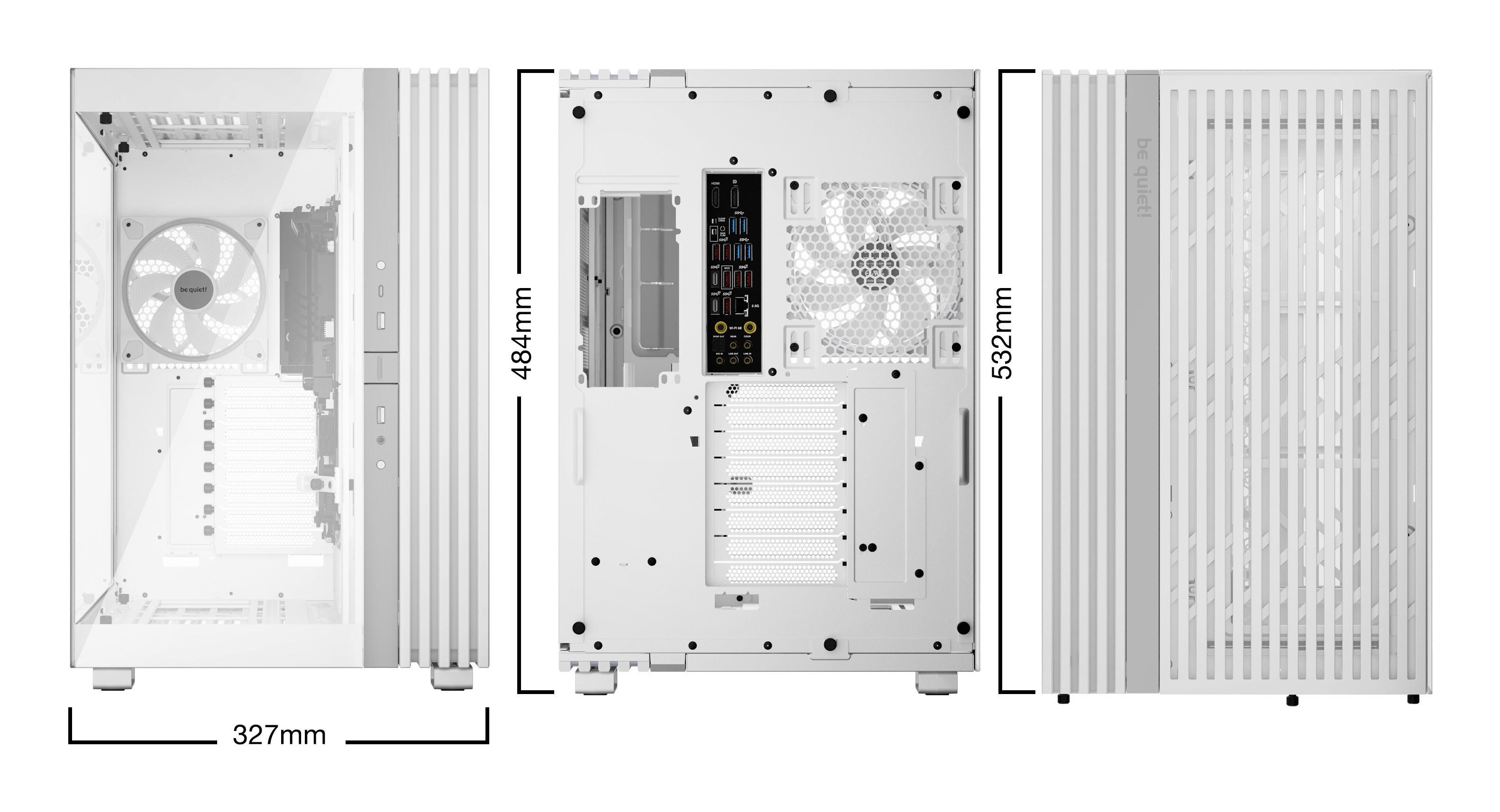 Be Quiet! Light Base 900 FX - FT - E-ATX - Seitenteil mit Fenster (Glas)