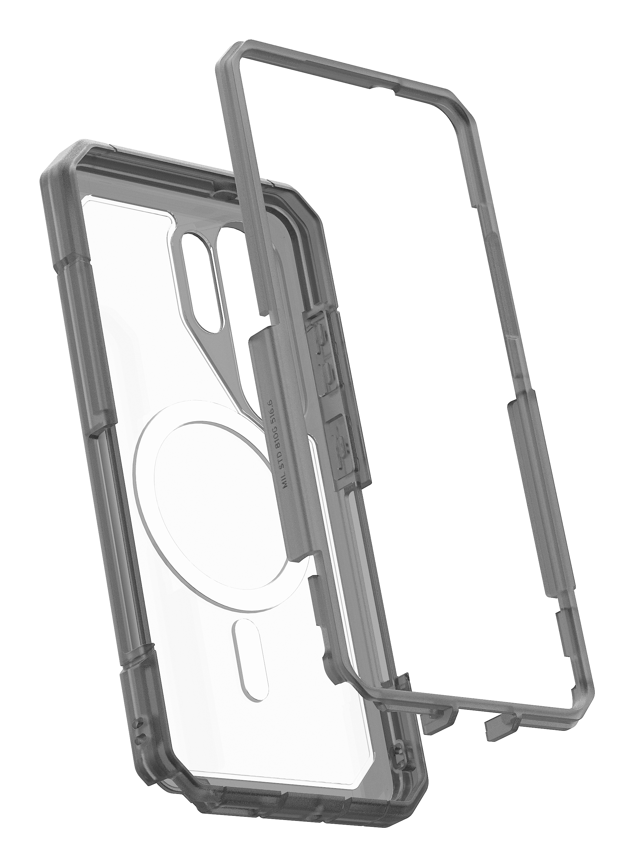 Urban Armor Gear Trooper custodia per cellulare 17,5 cm (6.9) Cover Trasparente, Cenere