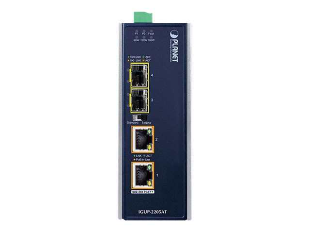 Planet IGUP-2205AT - Medienkonverter - 1GbE - 10Base-T, 1000Base-LX, 1000Base-SX, 100Base-TX, 1000Base-T, 1000Base-BX - RJ-45 / SFP (mini-GBIC)