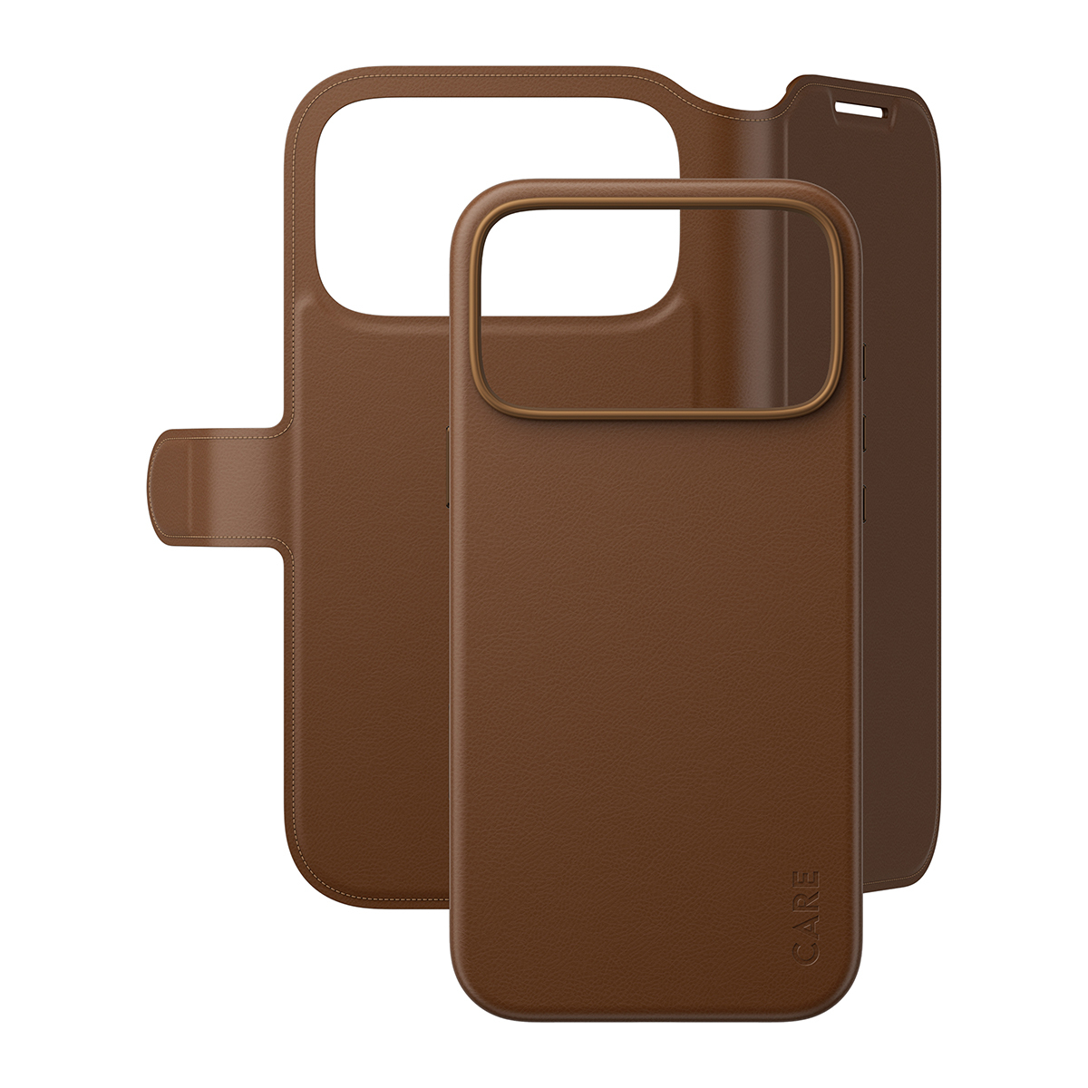 PanzerGlass CARE by � Tango 2-in-1 Wallet Case Brown w. MagSafe iPhone 2026 Pro Max | 17 Pro Max coque de protection pour t�l�phones portables Housse Transparent