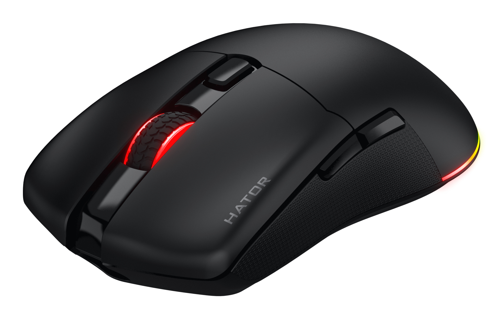 Hator Pulsar 3 wireless black Gaming Mouse - Optical Yellow Switches PixArt - 12.000 dpi - Optisch