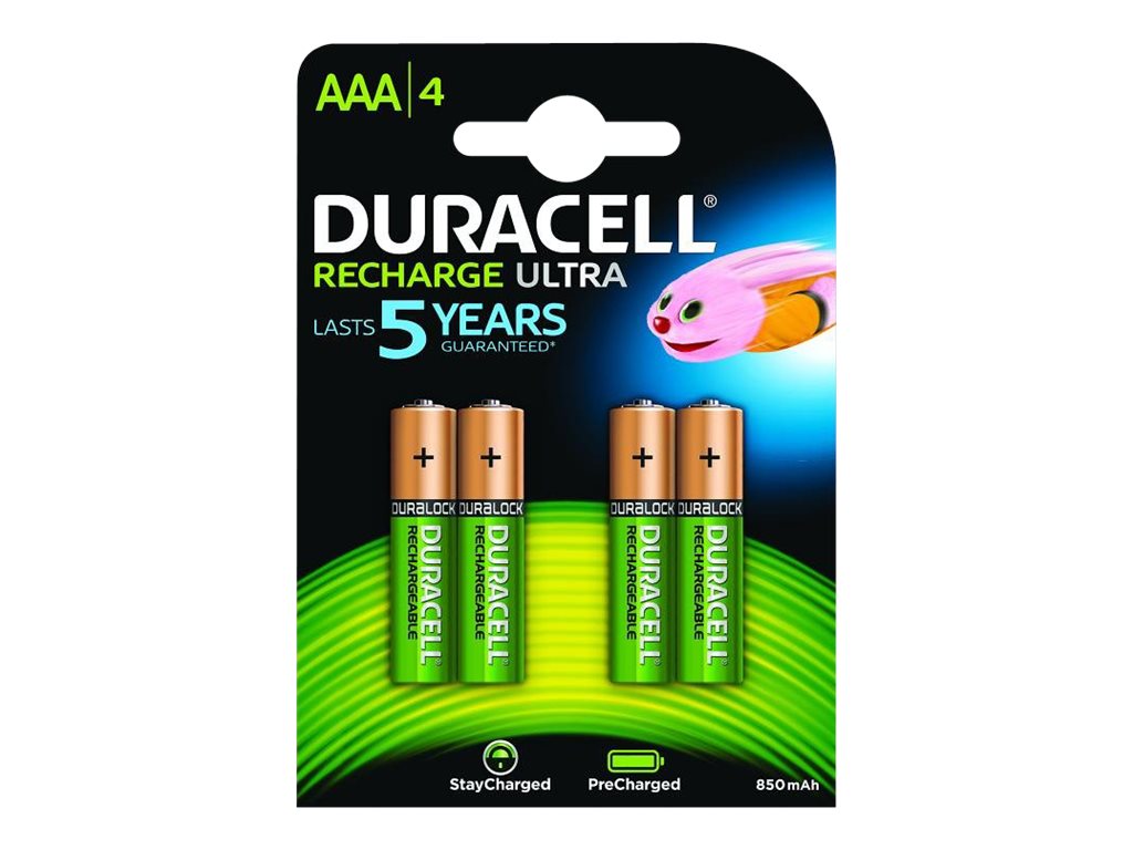 Duracell Active Charge HR03-A - Batterie 4 x AAA - NiMH - (wiederaufladbar)