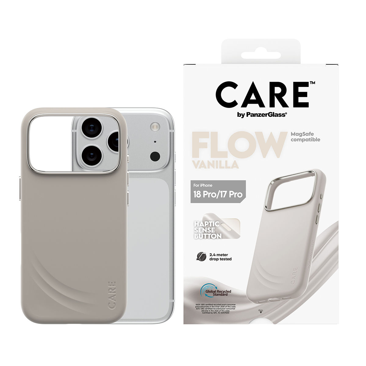 PanzerGlass CARE by � Flow Case Vanilla w. MagSafe iPhone 2026 Pro | 17 Pro coque de protection pour t�l�phones portables Housse Transparent