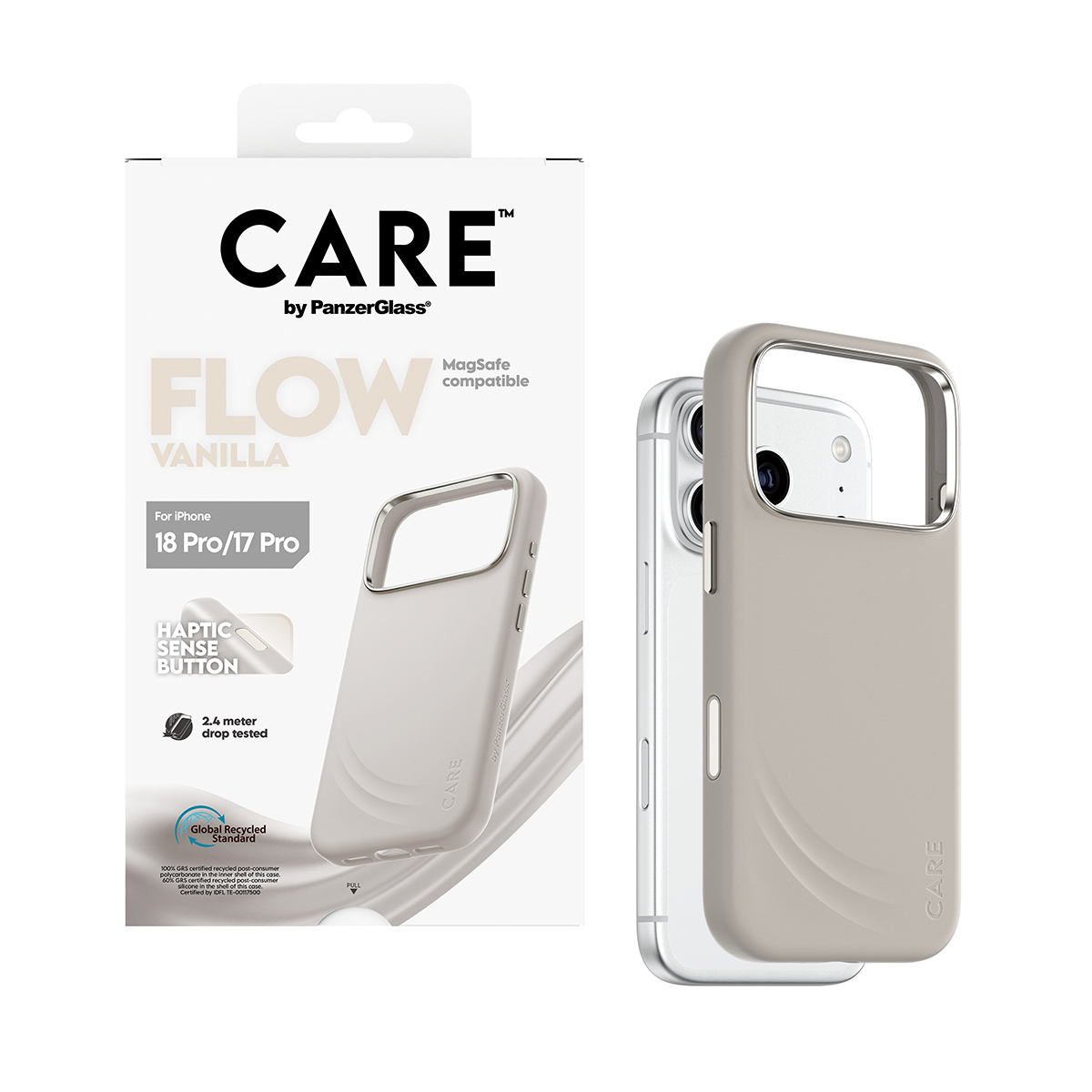 PanzerGlass CARE by � Flow Case Vanilla w. MagSafe iPhone 2026 Pro | 17 Pro coque de protection pour t�l�phones portables Housse Transparent