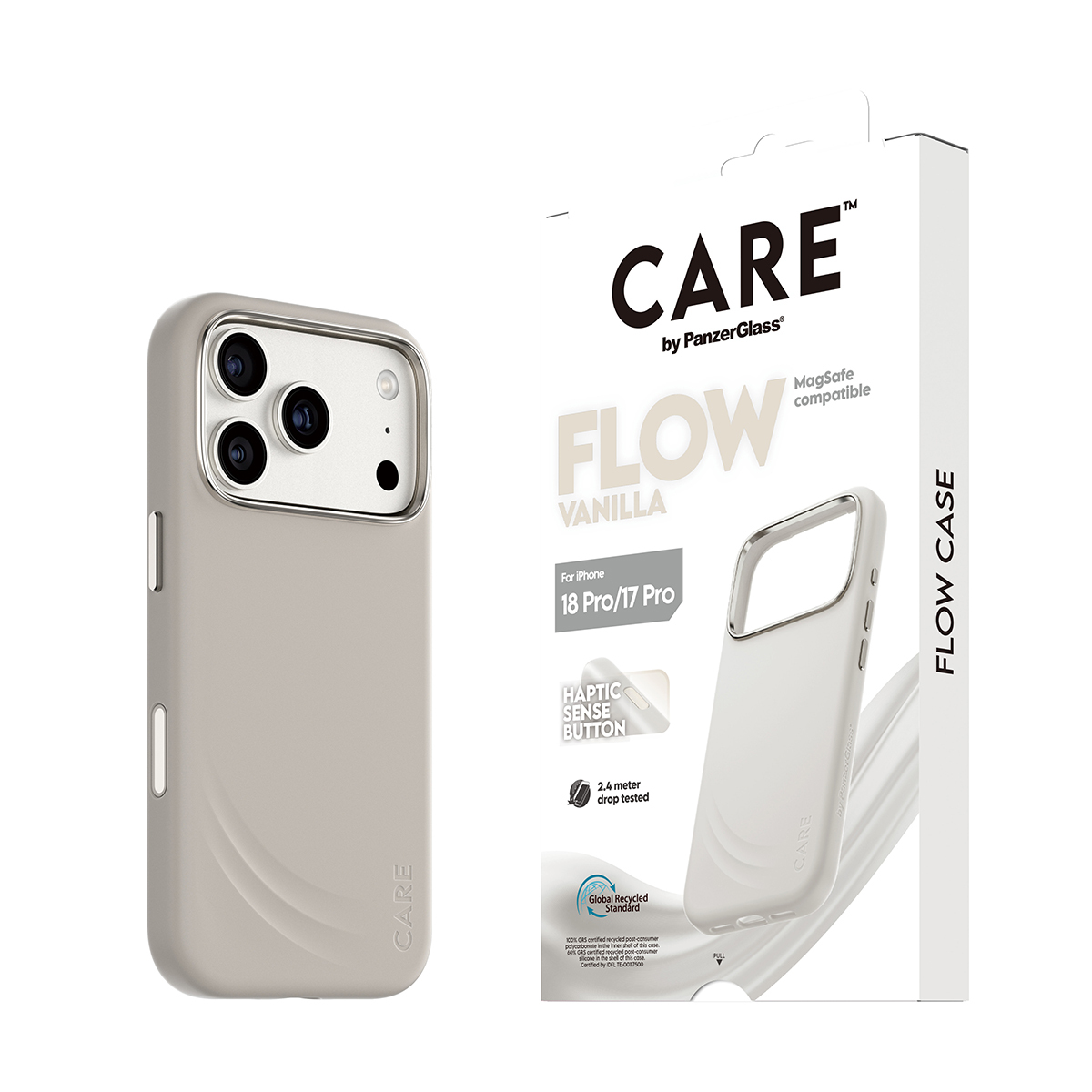 PanzerGlass CARE by � Flow Case Vanilla w. MagSafe iPhone 2026 Pro | 17 Pro coque de protection pour t�l�phones portables Housse Transparent