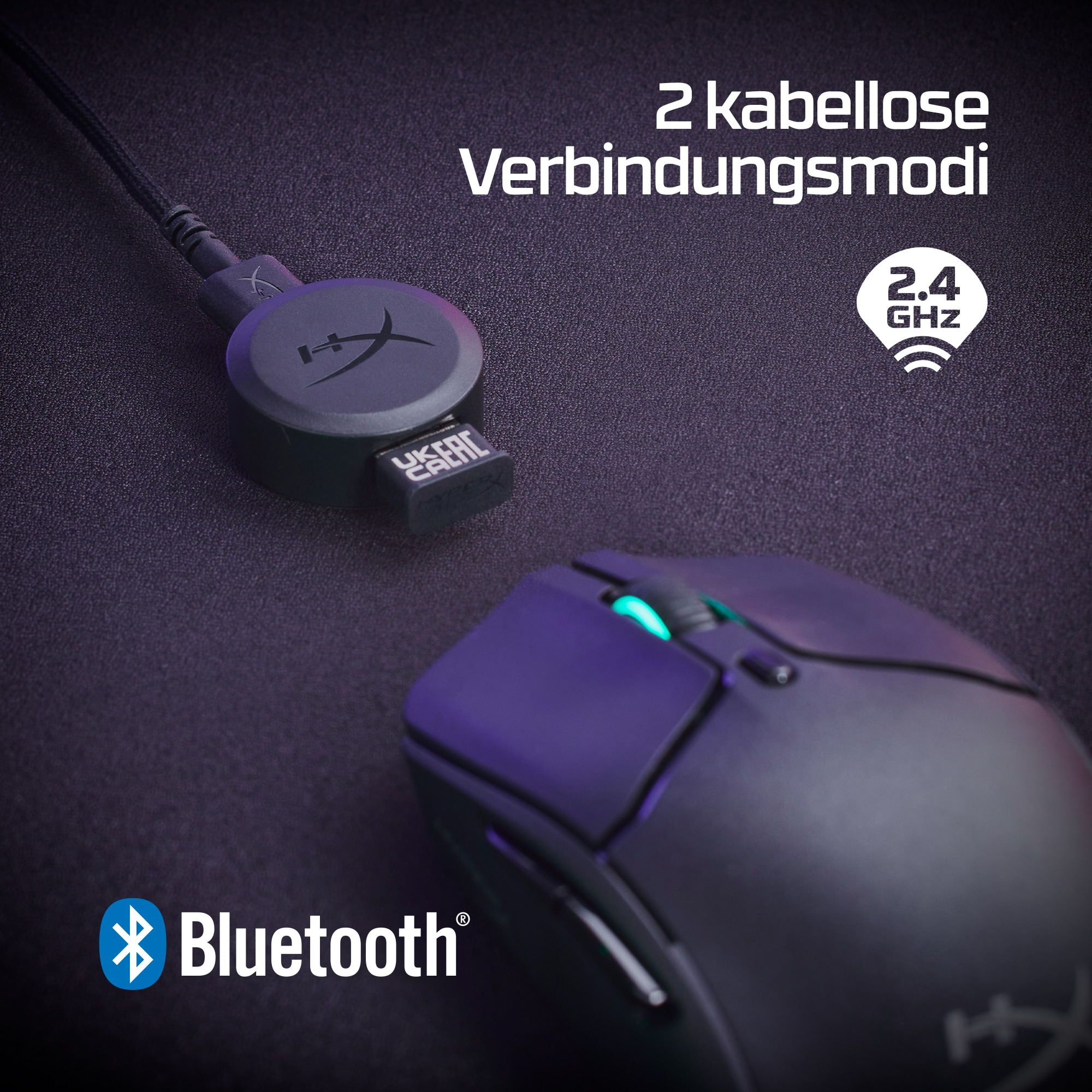 HyperX Pulsefire Haste 2 Mouse da gaming wireless (bianco)