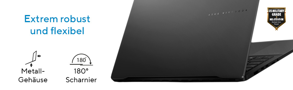 ASUS Vivobook S 16 OLED S5606CA-RI152W Intel Core Ultra 7 255H Port�til 40,6 cm (16) WQXGA+ 32 GB LPDDR5x-SDRAM 1 TB SSD Wi-Fi 7 (802.11be) Windows 11 Home Alem�n Negro