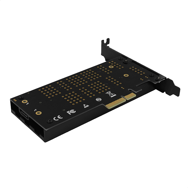 AXAGON PCEM2-DC - PCIe - M.2,SATA - Full-height / Low-profile - PCIe 3.0 - Schwarz - PC