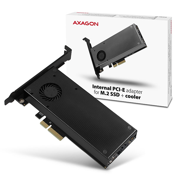 AXAGON PCEM2-DC - PCIe - M.2,SATA - Full-height / Low-profile - PCIe 3.0 - Schwarz - PC