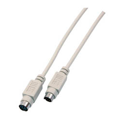 EFB Elektronik 3m, PS/2 - PS/2, M/M PS/2 cable 6-p Mini-DIN White